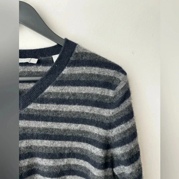 Vince cashmere stripes v neck sweater - Picture 2 of 12